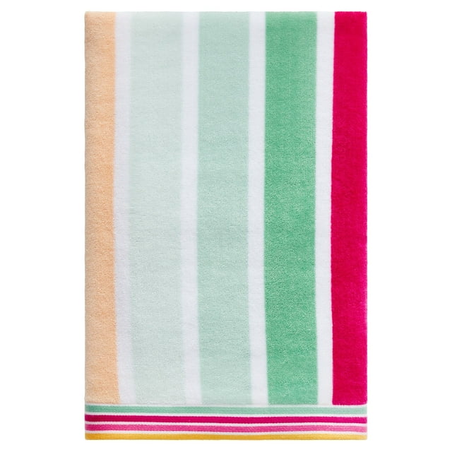 Cotton Blend Palm Print Beach Towel -34