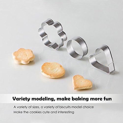 Metal Cookie Cutters Set, Star Cookie Cutter, Round Biscuit Cutter, Heart Cookie Cutters, Molds Cutter, Cookie Cutter, Biscuit Cutters