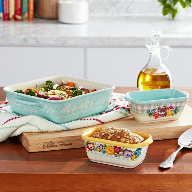 Stoneware Baking Set, Baking Dish, Baking Dish Set , Serving Dish -3Pcs