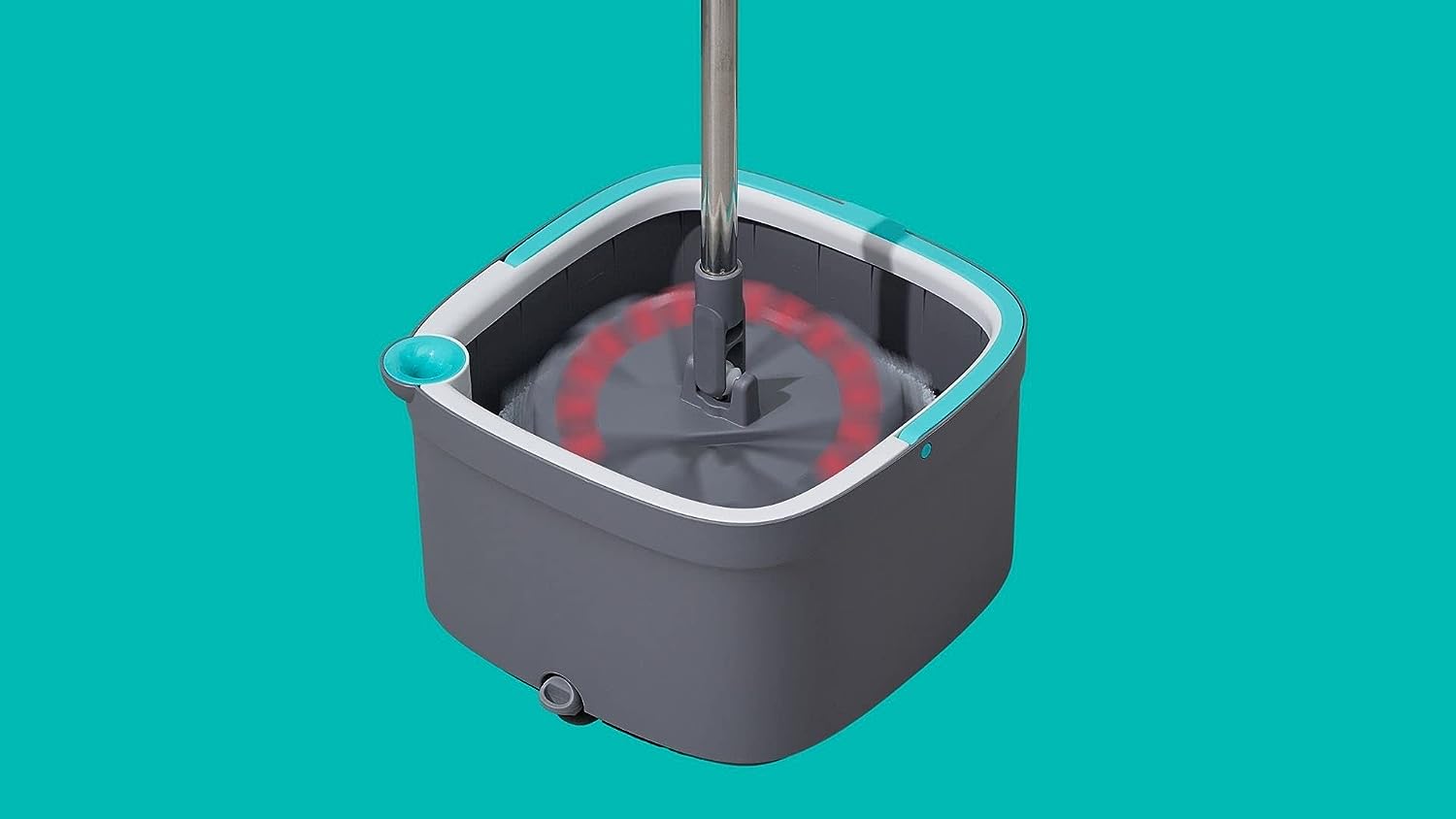 Mop and Bucket, Spin Mop, Dual Compartment Mop Bucket, Cleaning Mop -2 Machine Washable Mop Pads