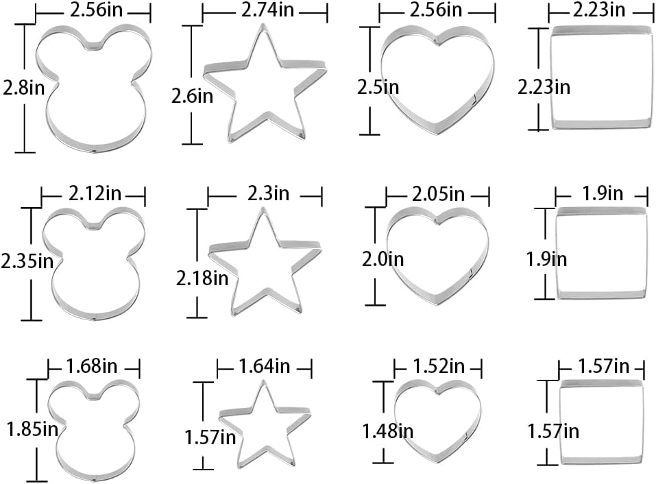 Metal Cookie Cutters Set, Star Cookie Cutter, Round Biscuit Cutter, Heart Cookie Cutters, Molds Cutter, Cookie Cutter, Biscuit Cutters