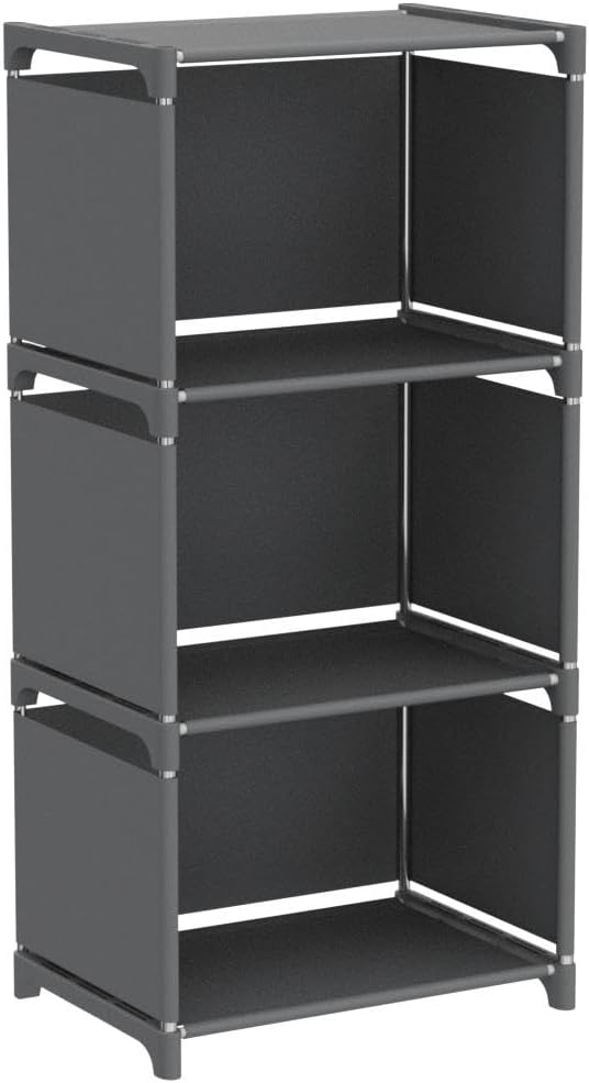 Storage Shelves, Organizer Shelf for Bedroom Closet, Small Bookshelf, Bookcase Unit for Small Spaces, Storage Organizer