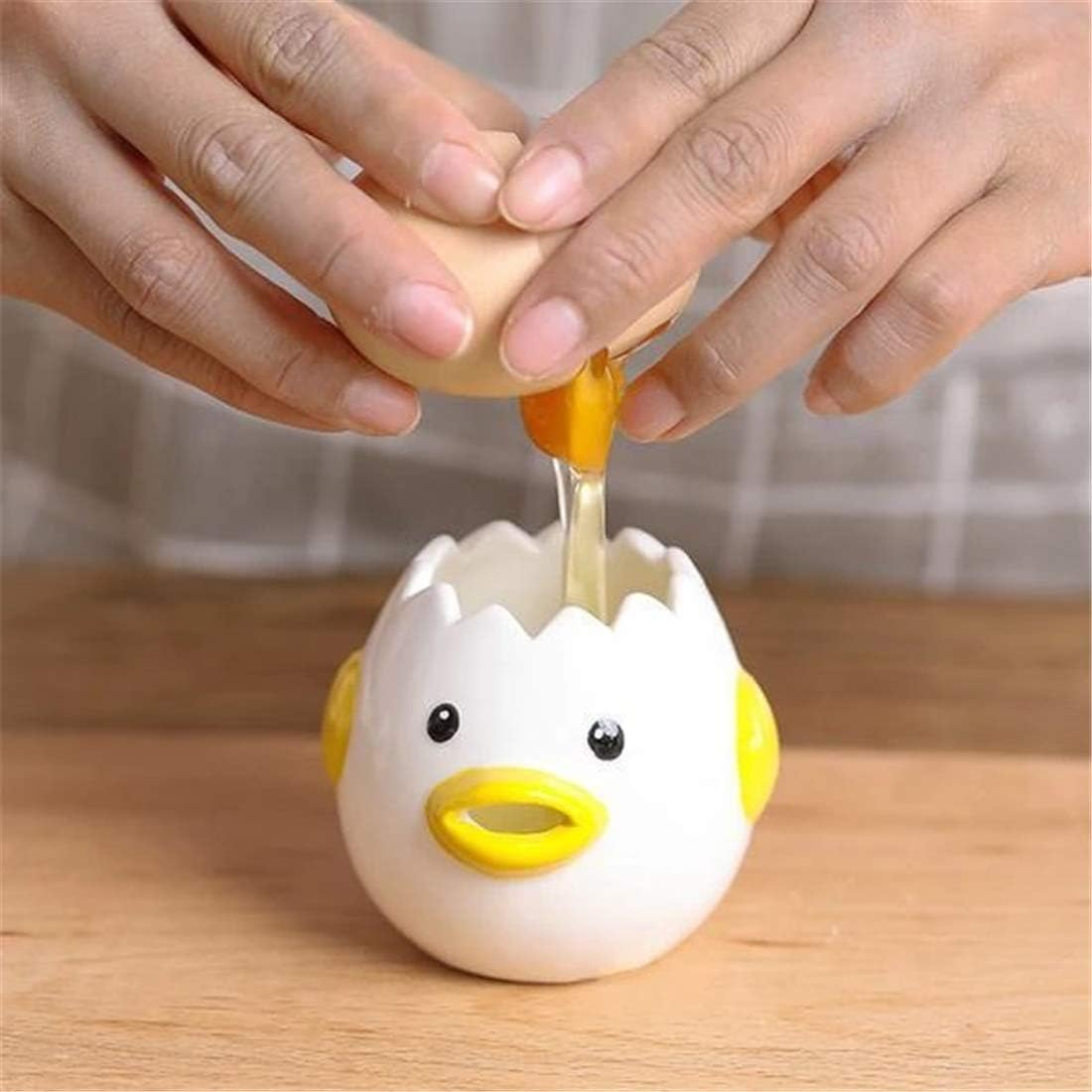 Ceramic Egg Divider, Egg Yolk Separator, Egg Liquid Filter, Baking Utensils, Egg Holder