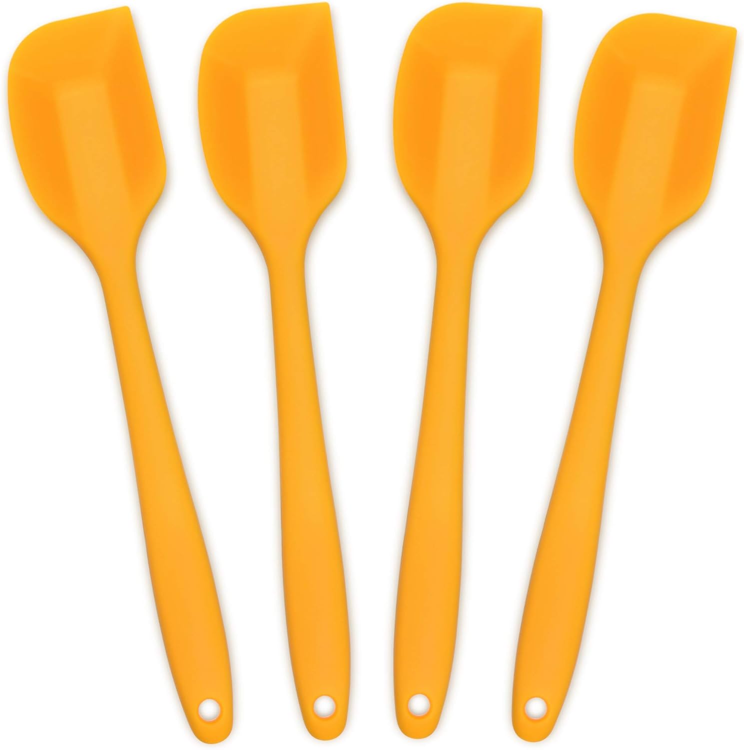 Silicone Spatula, Heat-Resistant Spatulas, Non-stick Rubber Spatulas with Stainless Steel Core -4-piece Set