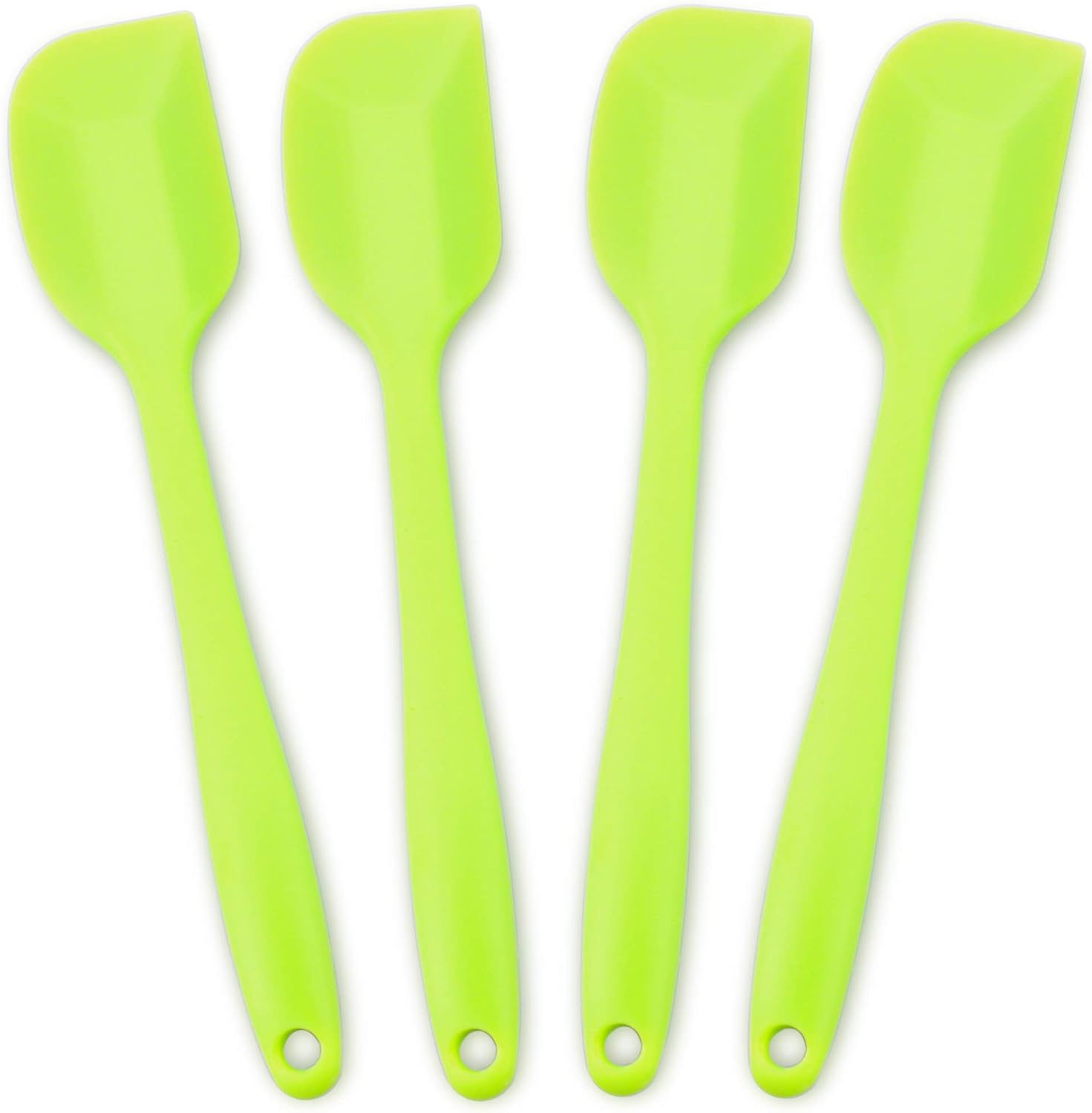 Silicone Spatula, Heat-Resistant Spatulas, Non-stick Rubber Spatulas with Stainless Steel Core -4-piece Set