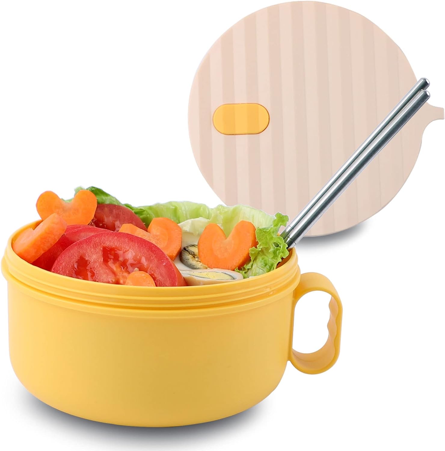 Bowl Set, Microwave Noodle Bowl, Noodles Bowl with Chopsticks