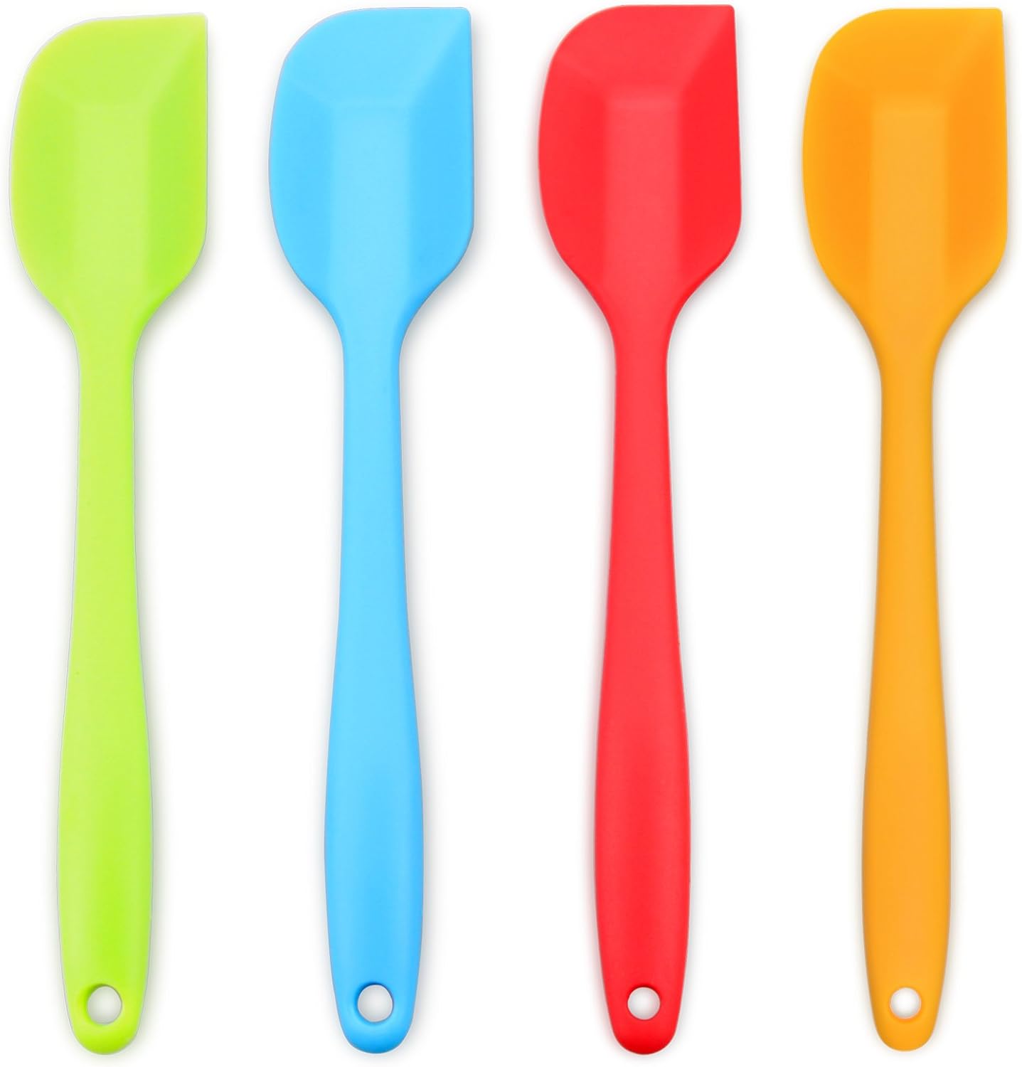 Silicone Spatula, Heat-Resistant Spatulas, Non-stick Rubber Spatulas with Stainless Steel Core -4-piece Set