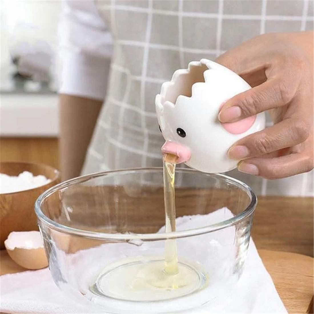 Ceramic Egg Divider, Egg Yolk Separator, Egg Liquid Filter, Baking Utensils, Egg Holder