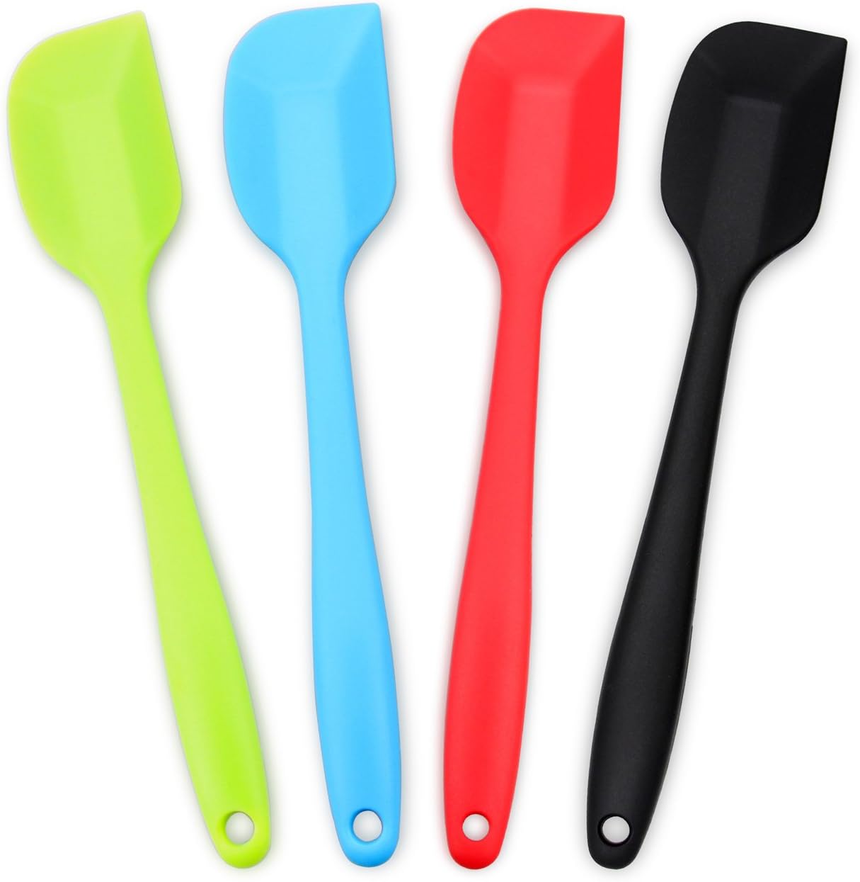 Silicone Spatula, Heat-Resistant Spatulas, Non-stick Rubber Spatulas with Stainless Steel Core -4-piece Set