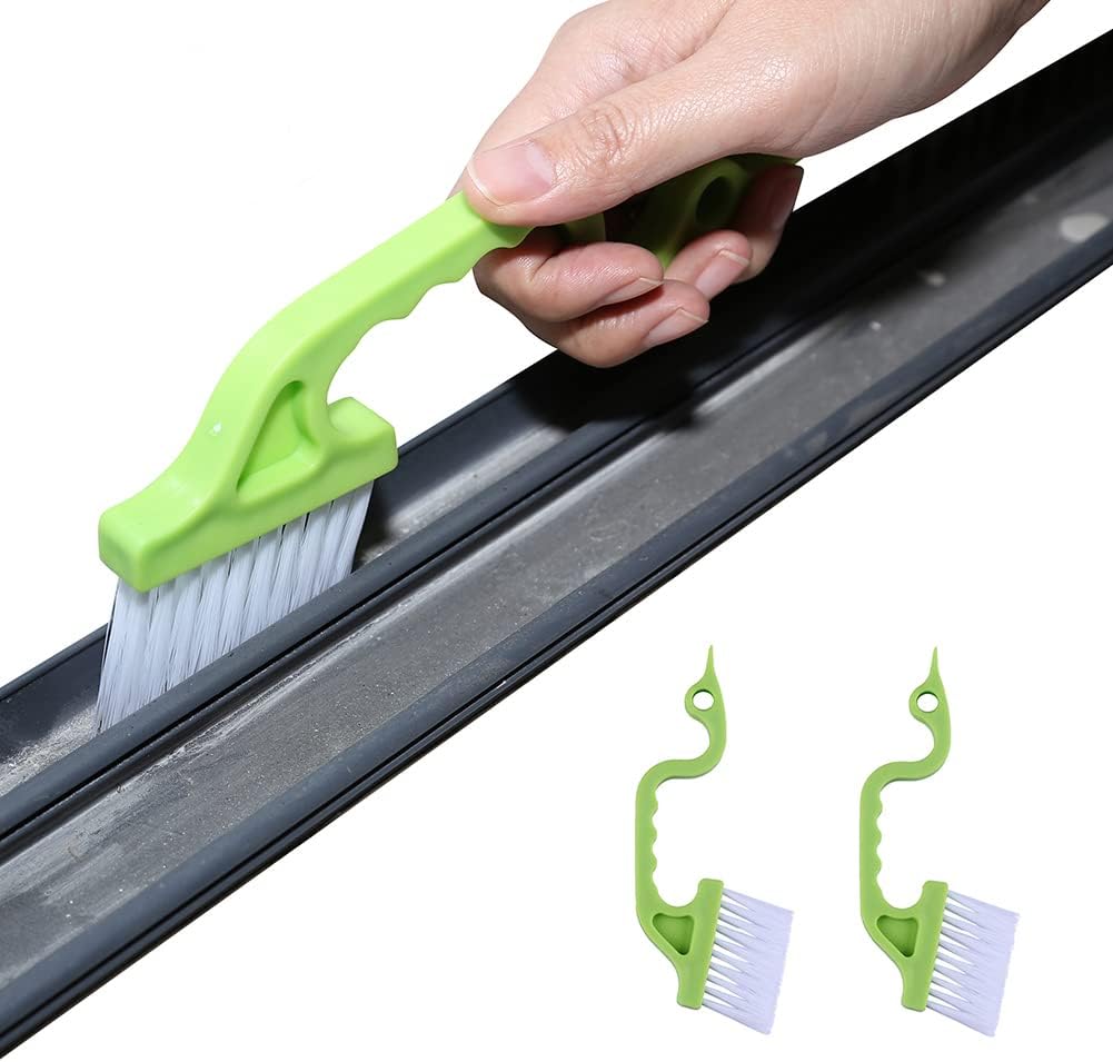 Hand-held  Groove Gap Cleaning Tool, Cleaning Brush, Door Window Cleaning Brush, Kitchen Cleaning Brushes -2Pcs