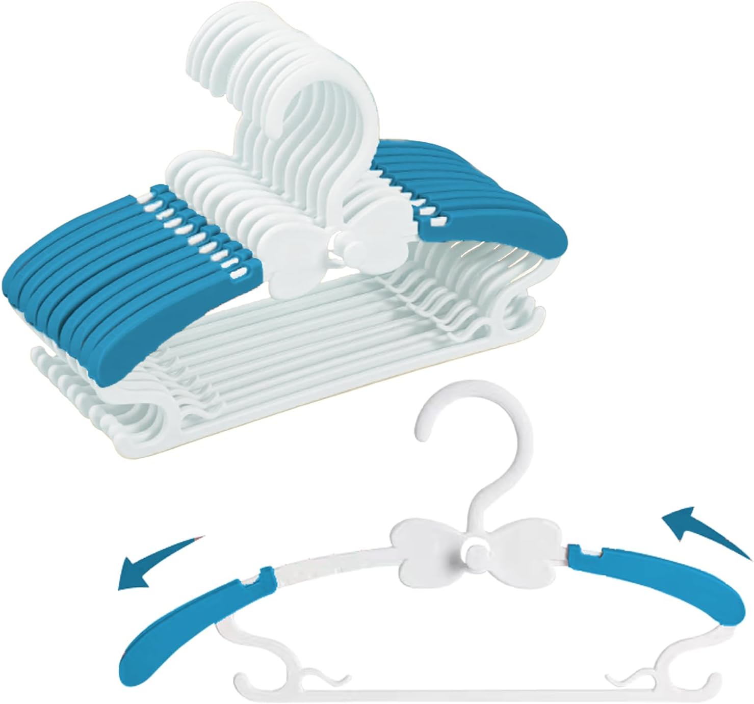 Baby Hangers, Baby Clothes Hangers, Adjustable Baby & Kids Hangers, Hangers -Pack of 20