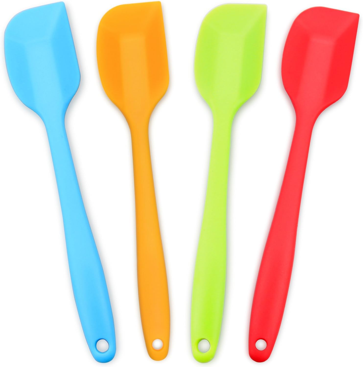 Silicone Spatula, Heat-Resistant Spatulas, Non-stick Rubber Spatulas with Stainless Steel Core -4-piece Set