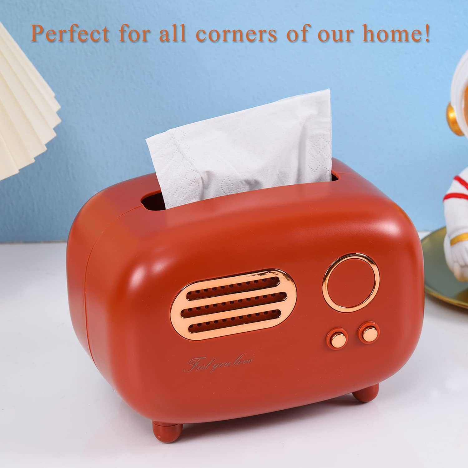 Tissue Cover Box, Bathroom Vanity Countertops, Cute Tissue Box for Bedroom & Bathroom