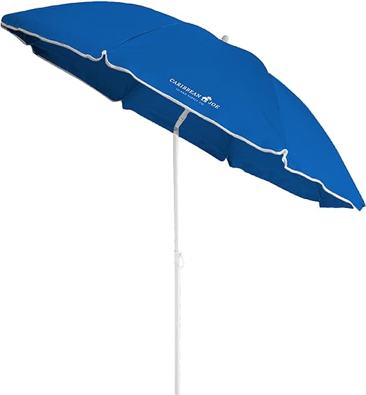 Beach Umbrella, Portable Outdoor Umbrella -Full 6 ft Arc