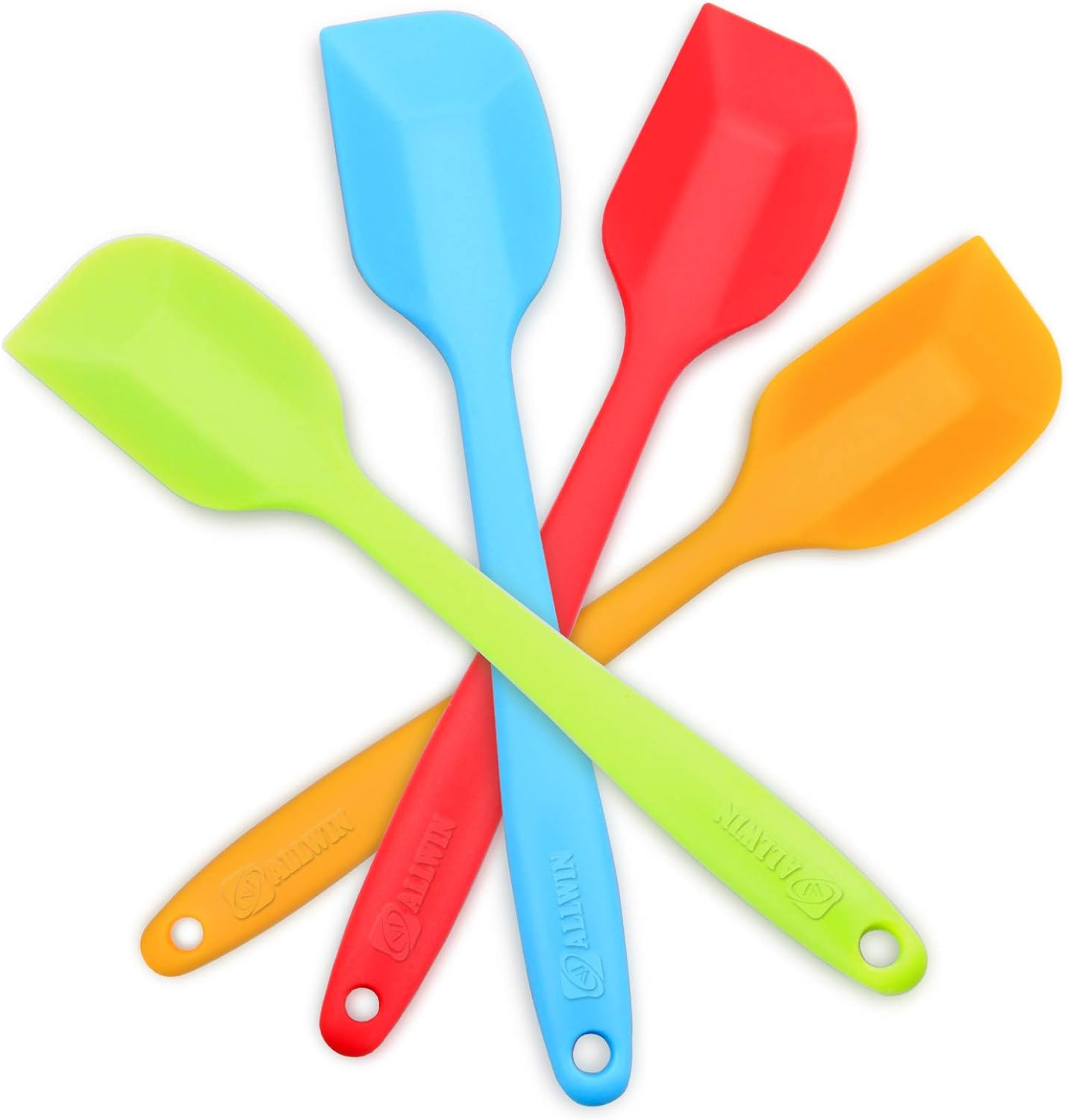 Silicone Spatula, Heat-Resistant Spatulas, Non-stick Rubber Spatulas with Stainless Steel Core -4-piece Set