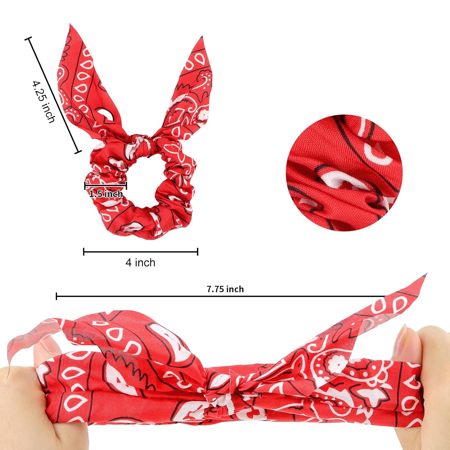 Scrunchies, Hair Ties , Scrunchies for Girls, Hair Scrunchies, Satin Scrunchies, Ponytail Scrunchies -20 Pcs