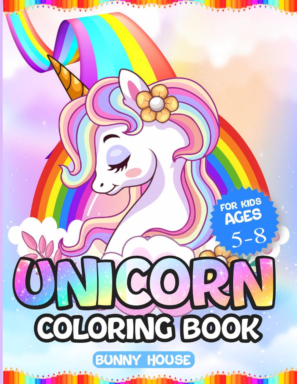 Unicorn Coloring Book, Magical Activity Book For Kids, Coloring Book