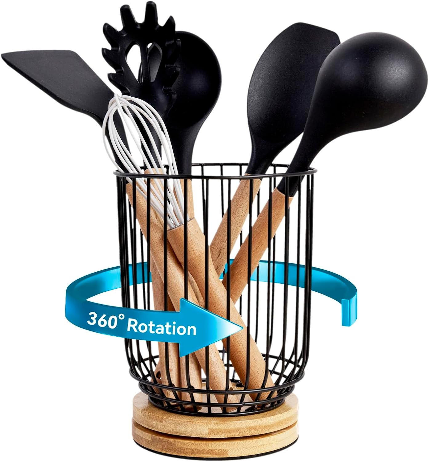 Utensil holder for Kitchen Counter, Cooking Utensil Holder, Utensil Organizer  -5.2