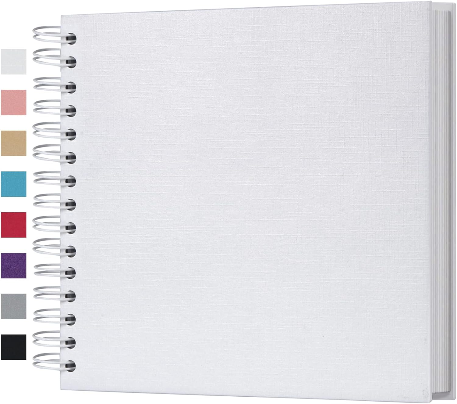 DIY Scrapbook, Photo Album, Thick Kraft Blank White Paper, Memory Book for Wedding and Anniversary -8 x 8 Inch(80 Pages)