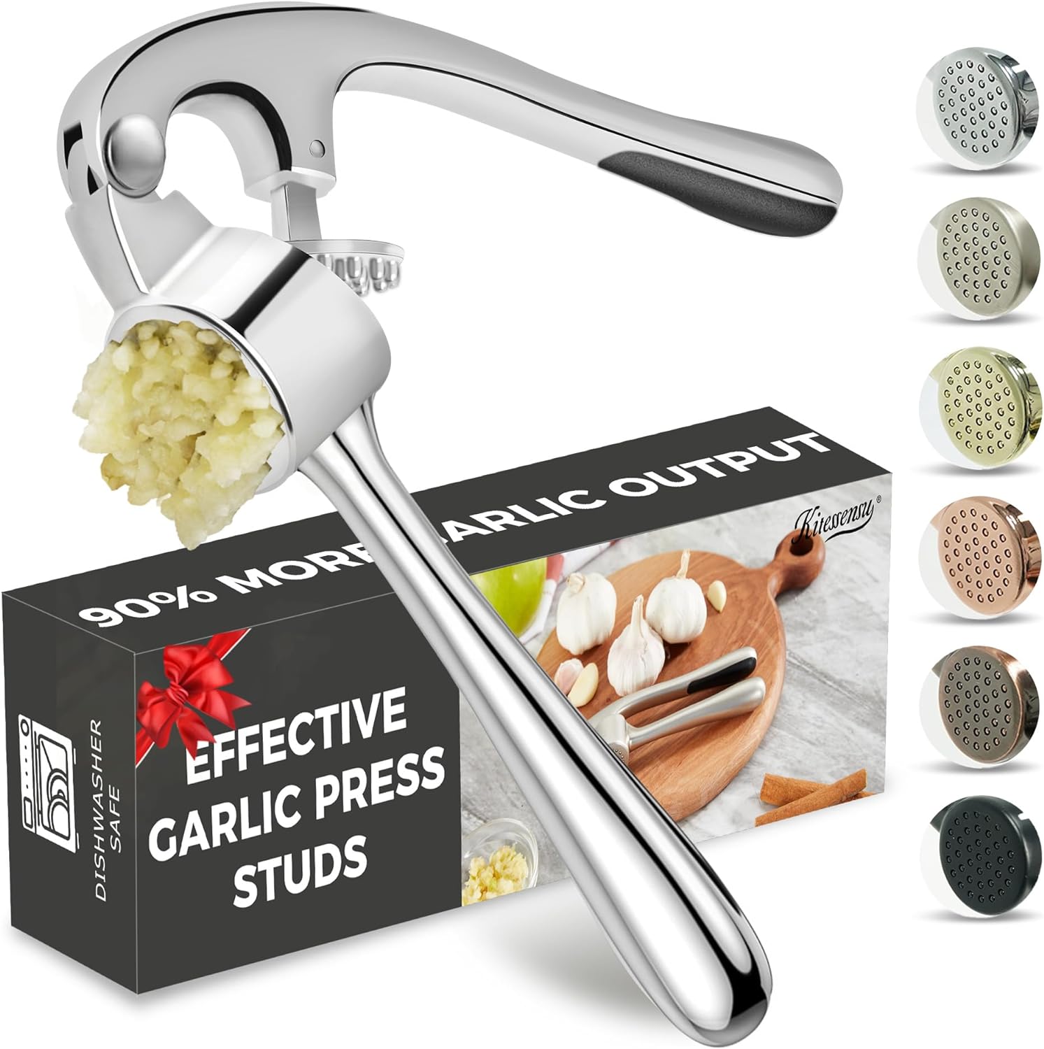 Garlic Press With Studs, Garlic Mincer, Ginger Crusher, Garlic Crusher