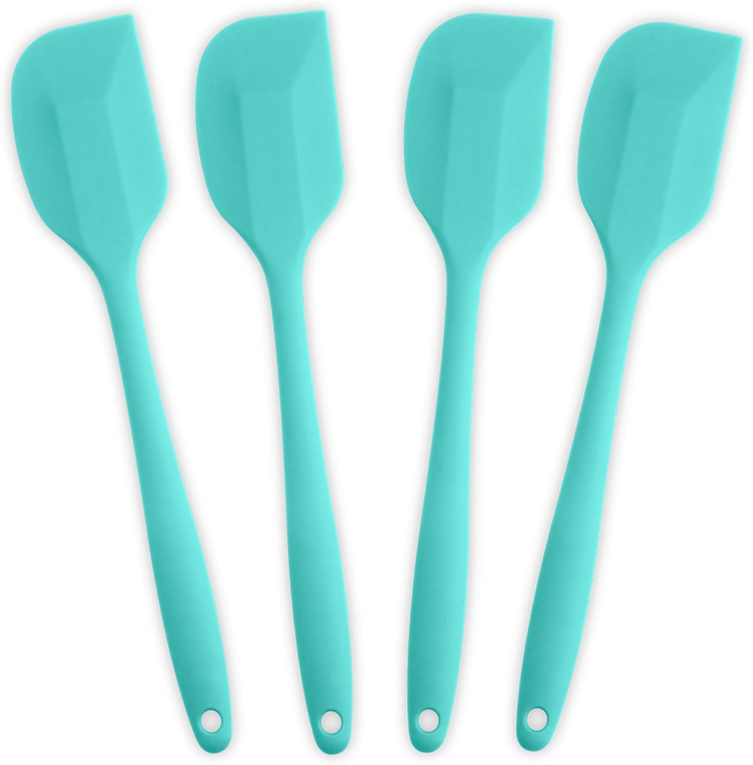 Silicone Spatula, Heat-Resistant Spatulas, Non-stick Rubber Spatulas with Stainless Steel Core -4-piece Set