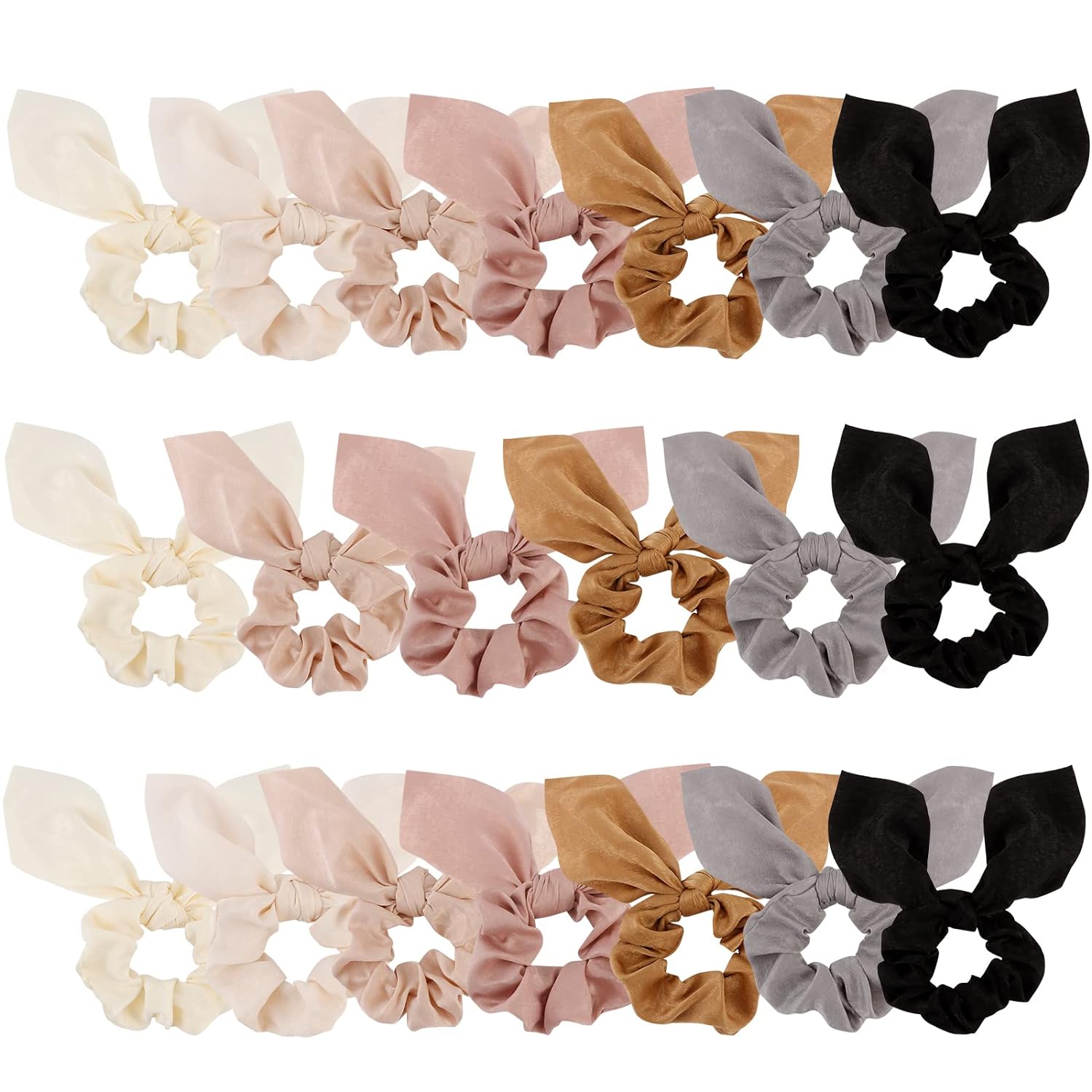 Scrunchies, Hair Ties , Scrunchies for Girls, Hair Scrunchies, Satin Scrunchies, Ponytail Scrunchies -20 Pcs