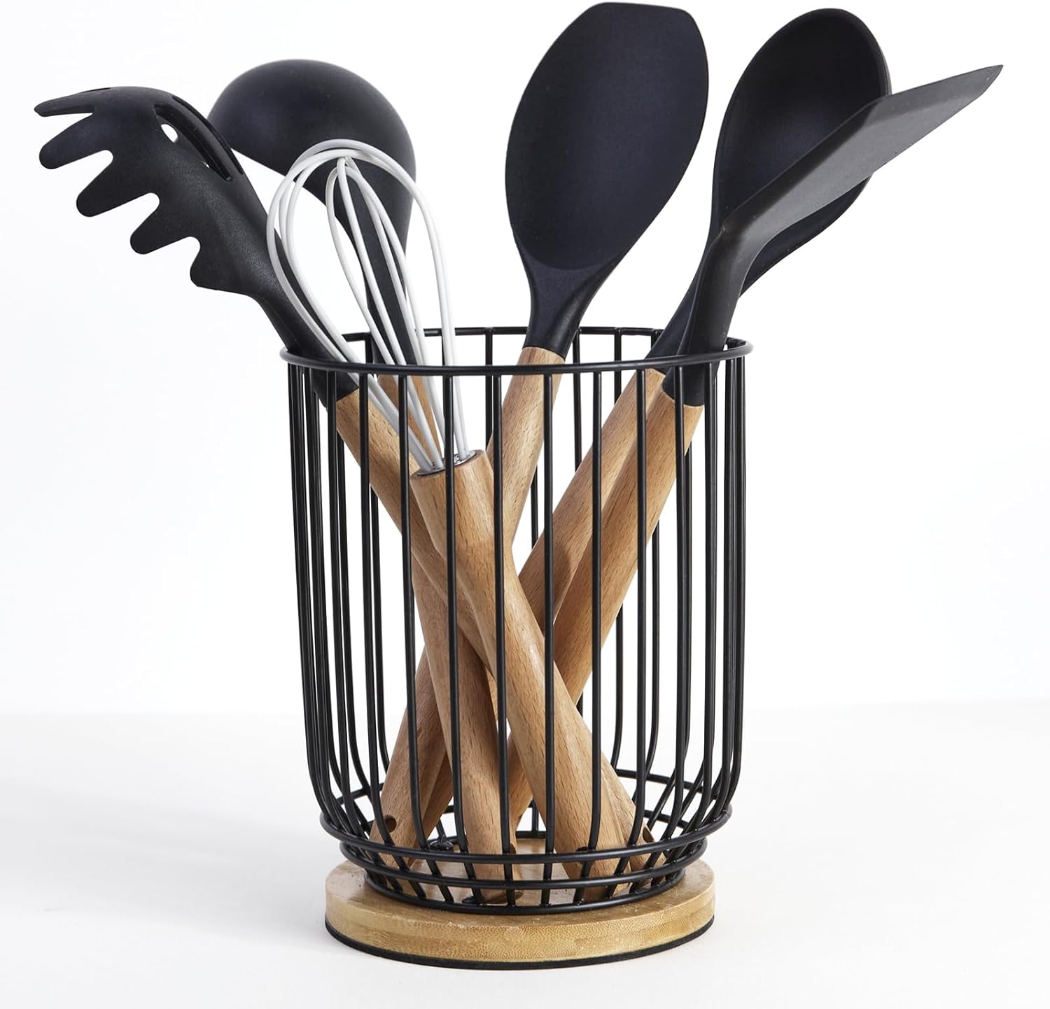 Utensil holder for Kitchen Counter, Cooking Utensil Holder, Utensil Organizer  -5.2