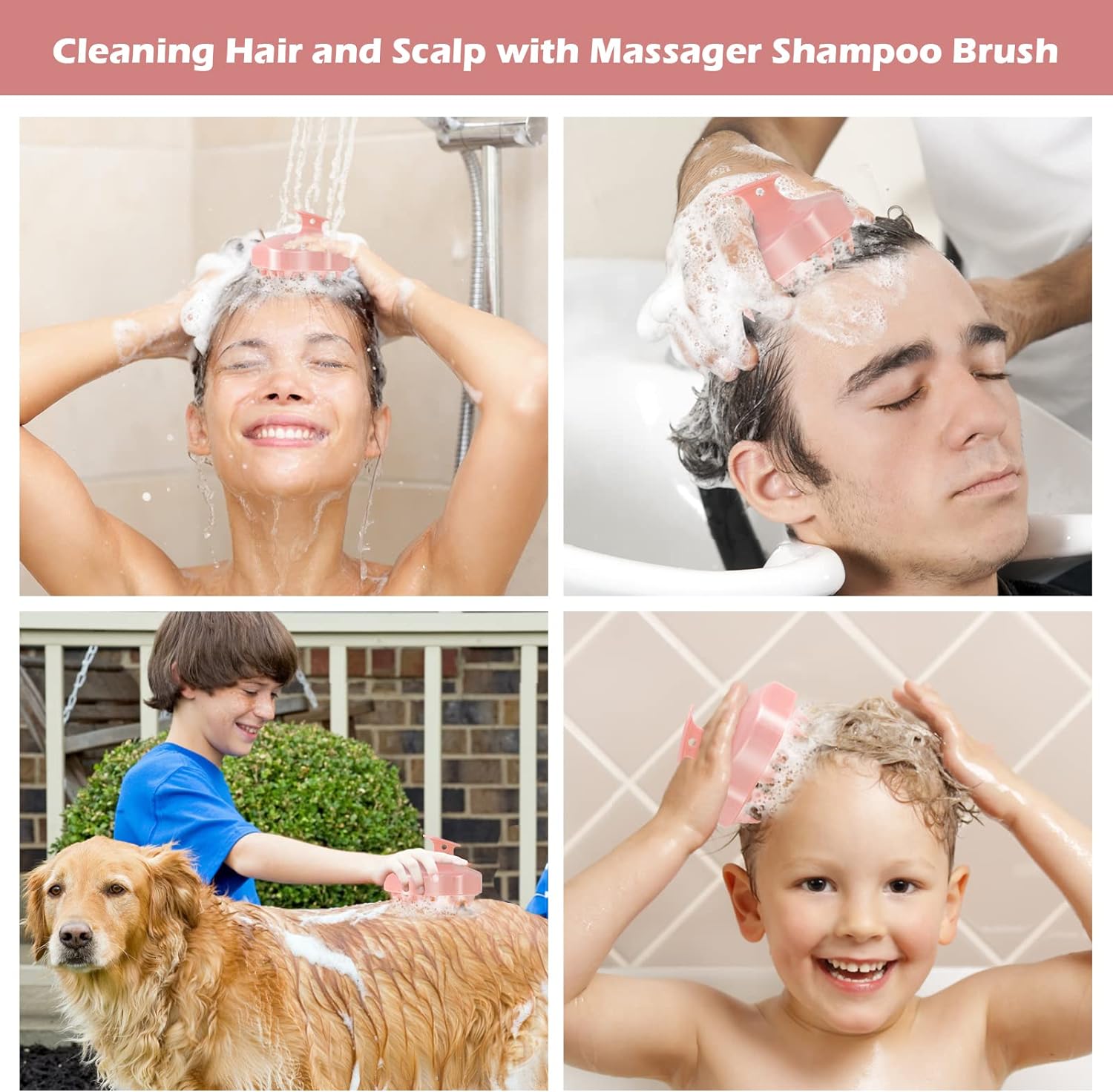 Hair Scalp Massager, Shampoo Brush, Pets Hair Care Tool