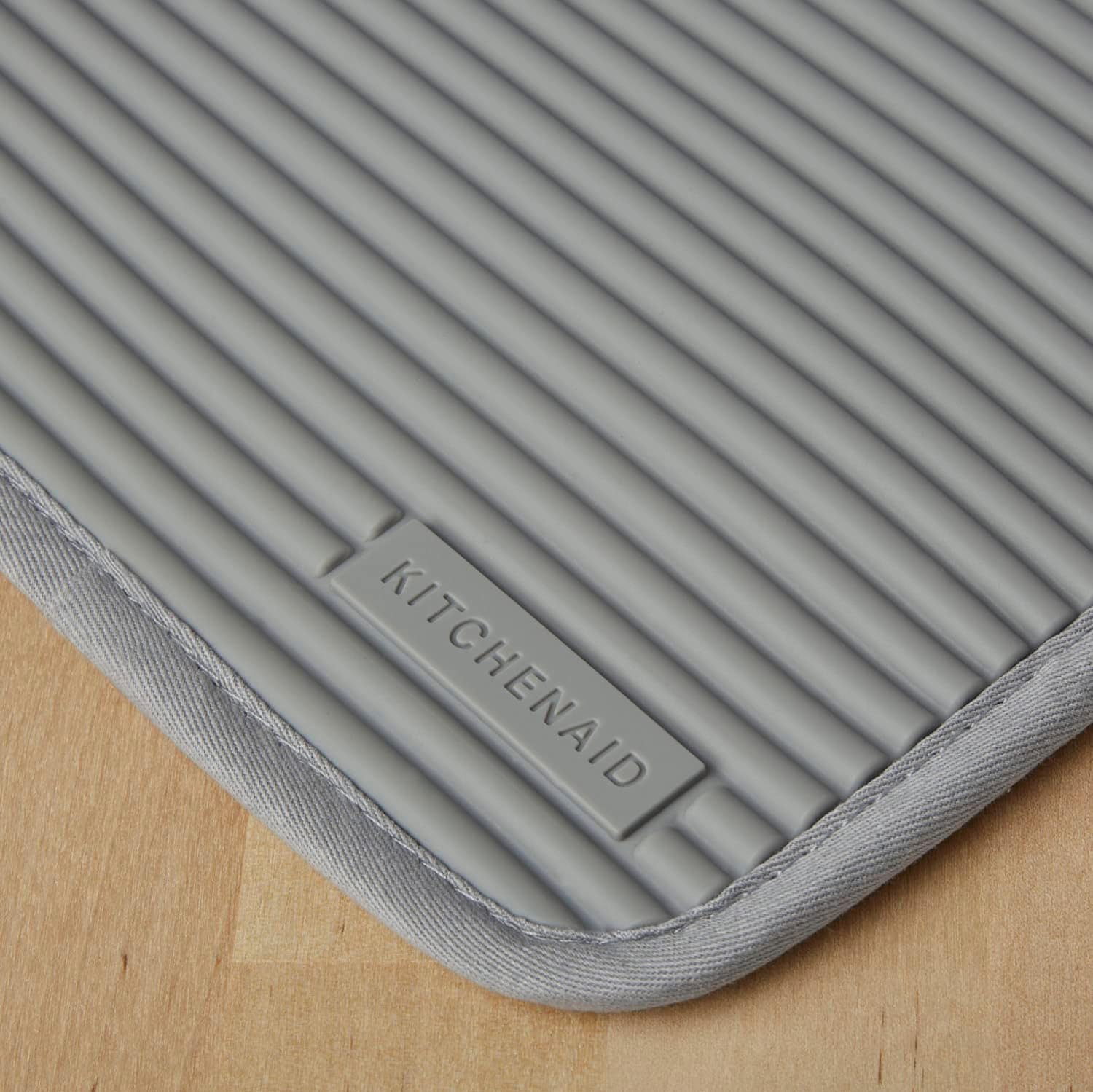 Ribbed Soft Silicone Pot Holder Set, Pot Holders, Oven Mitts, Silicone Pot Holders -2 Pcs