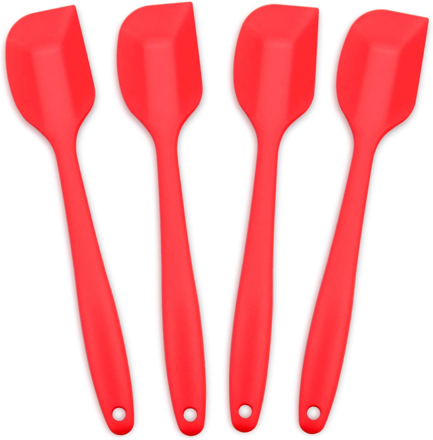 Silicone Spatula, Heat-Resistant Spatulas, Non-stick Rubber Spatulas with Stainless Steel Core -4-piece Set