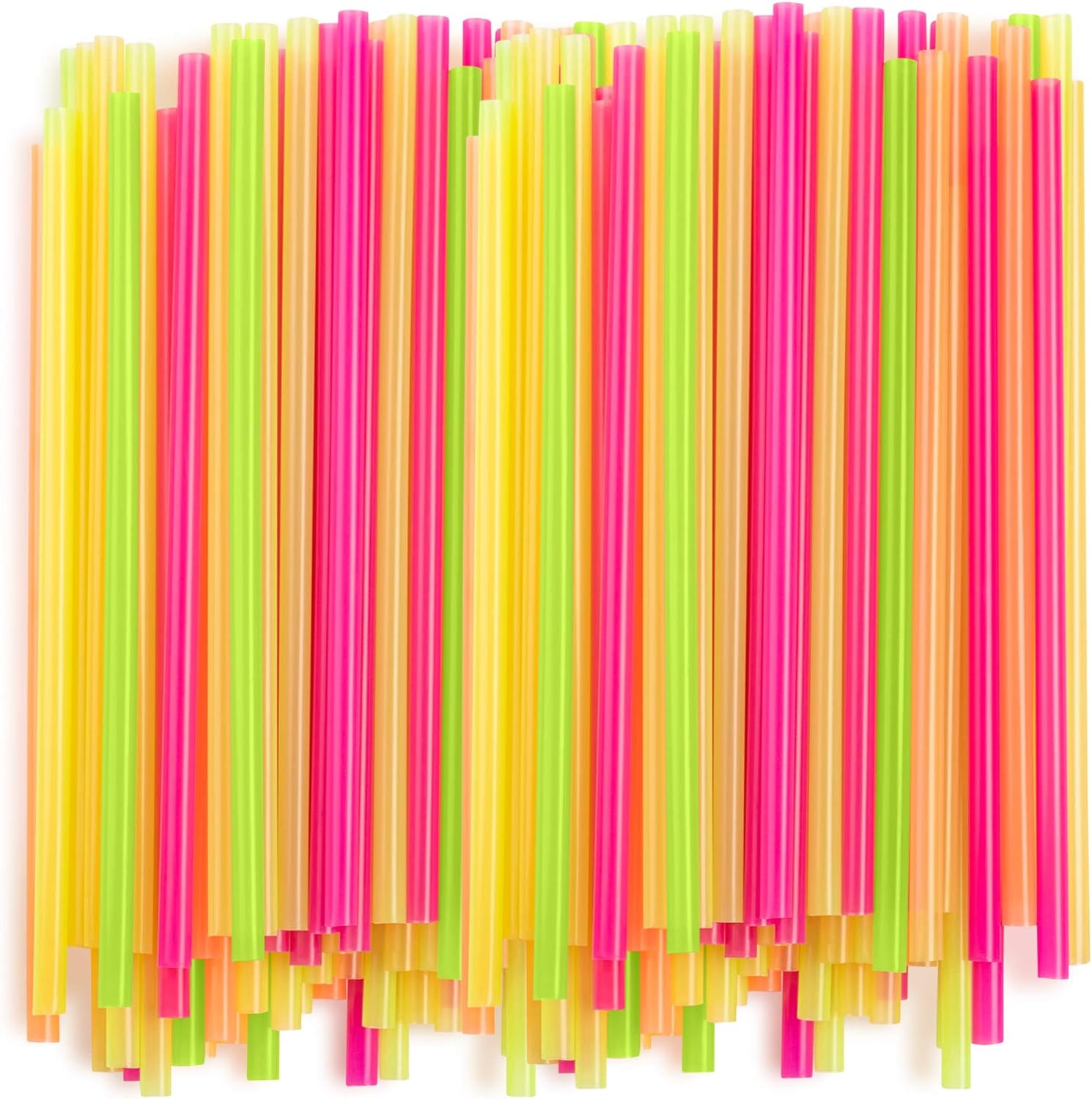 Plastic Smoothie Straws, Smoothie Straws, Disposible Straws, Straws -Pack of 100 (8.5