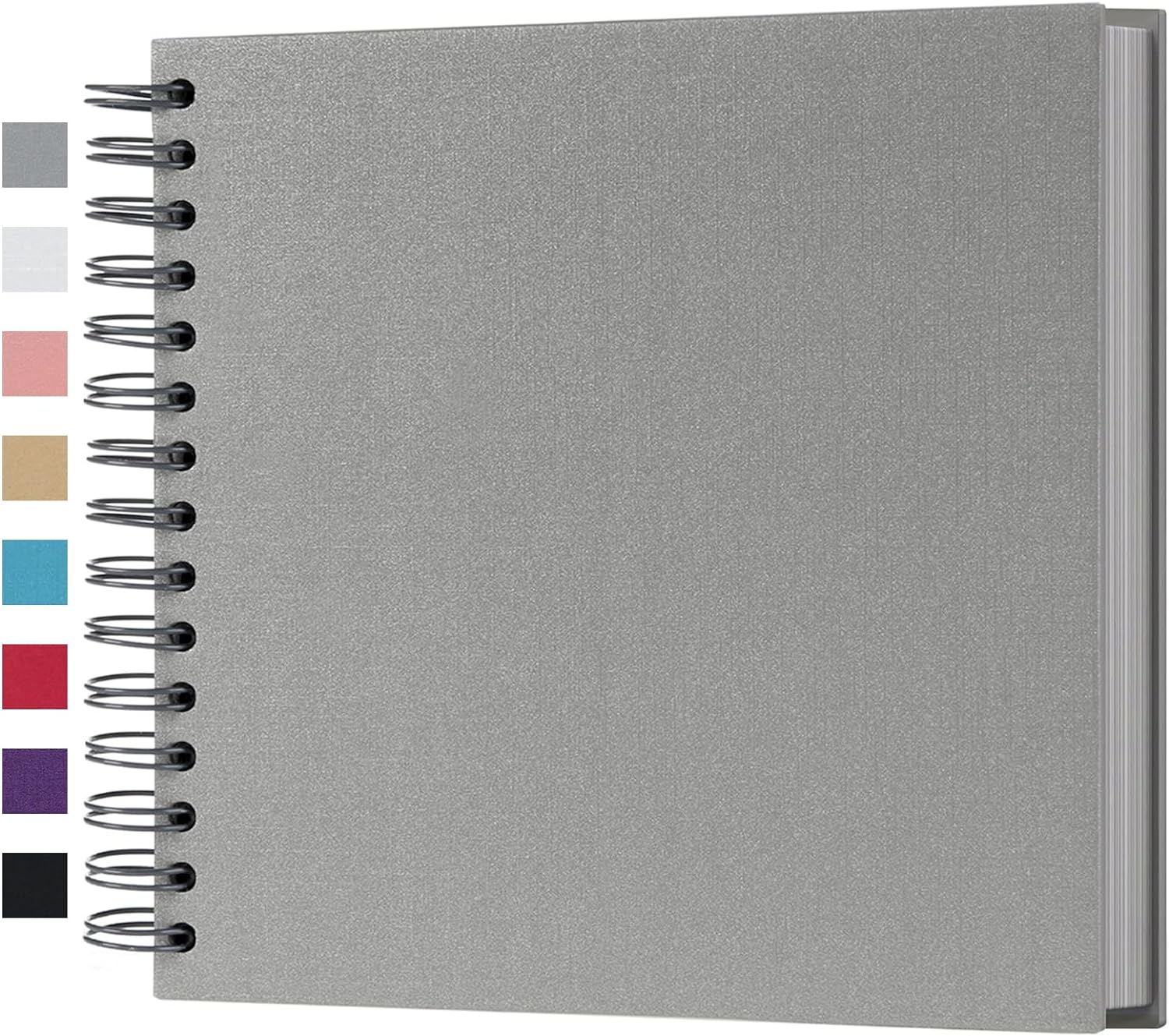 DIY Scrapbook, Photo Album, Thick Kraft Blank White Paper, Memory Book for Wedding and Anniversary -8 x 8 Inch(80 Pages)