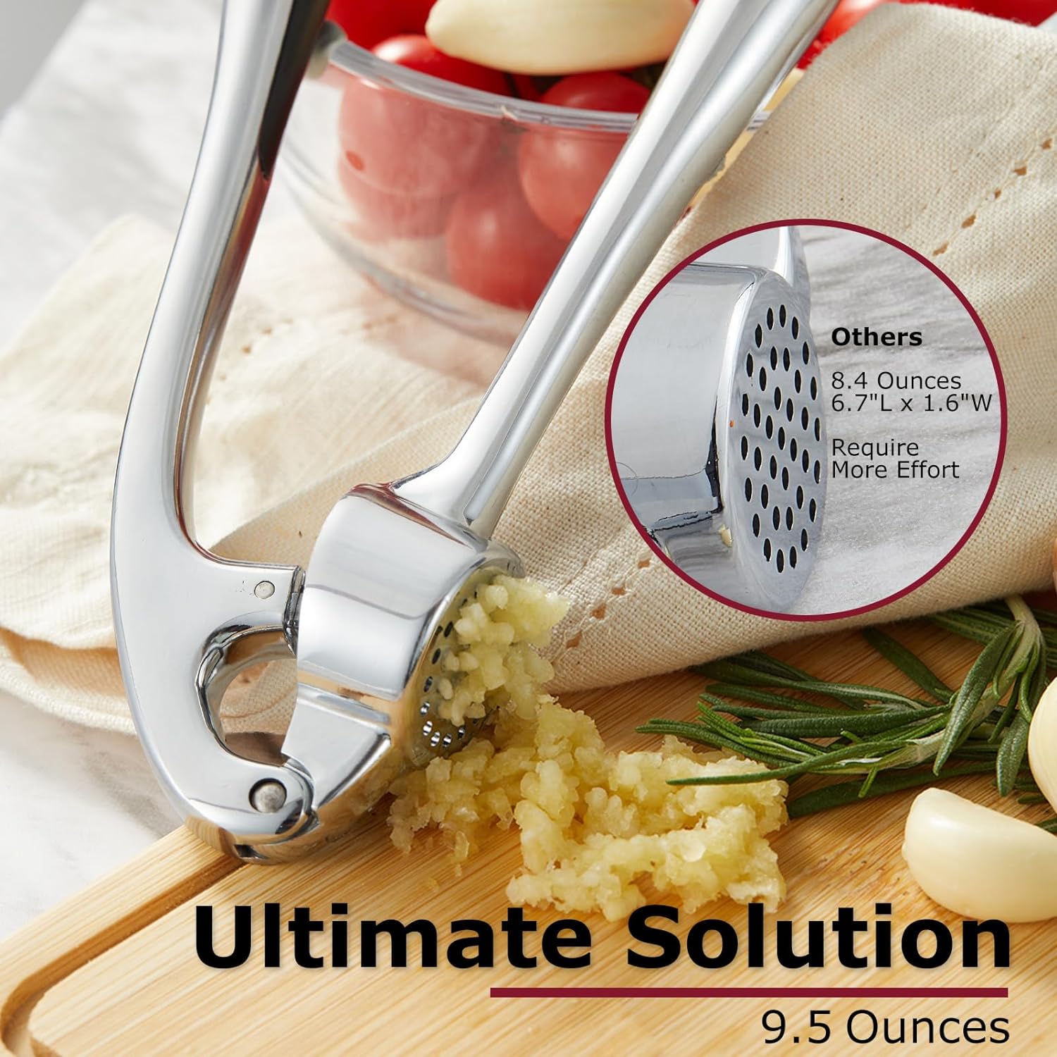 Garlic Press With Studs, Garlic Mincer, Ginger Crusher, Garlic Crusher