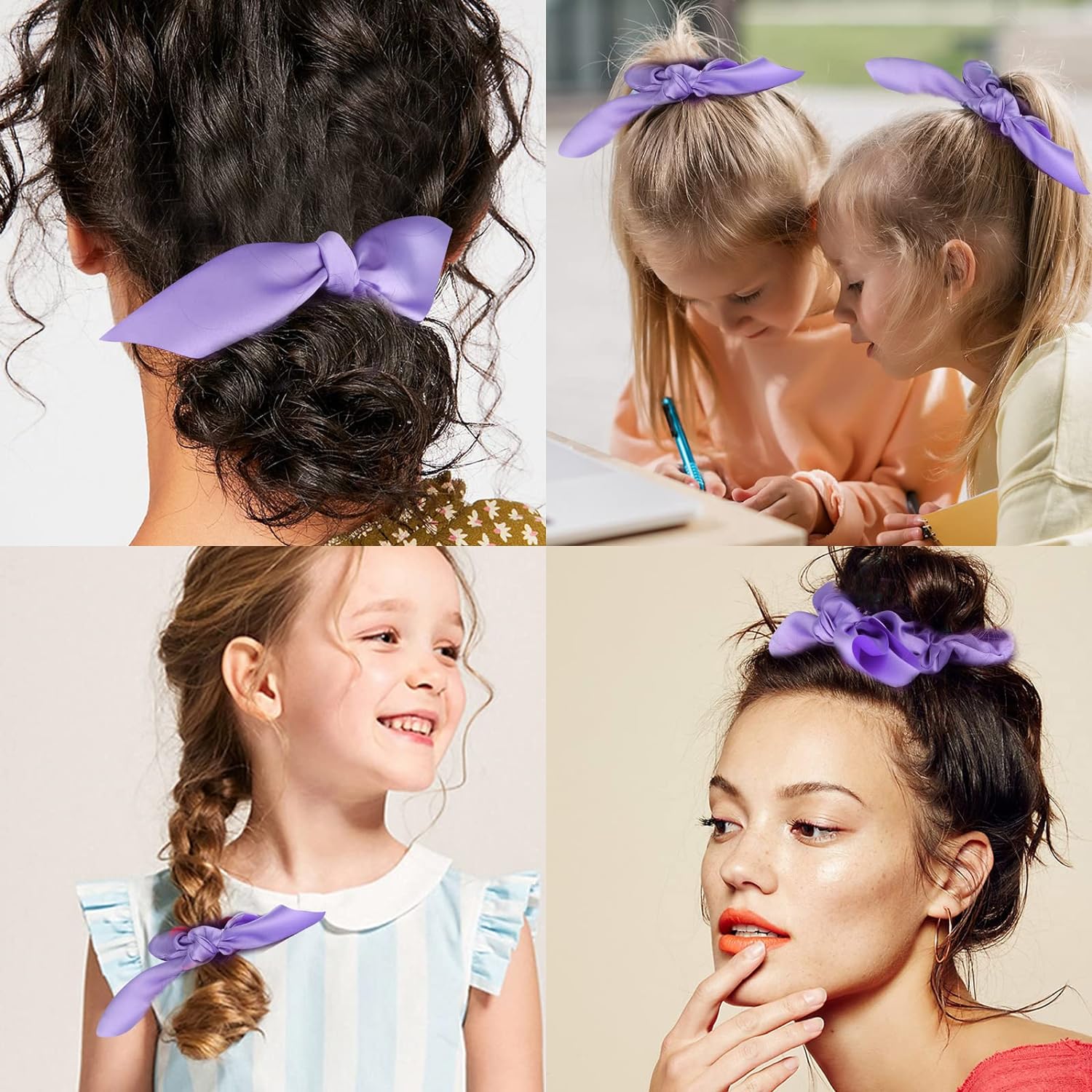 Scrunchies, Hair Ties , Scrunchies for Girls, Hair Scrunchies, Satin Scrunchies, Ponytail Scrunchies -20 Pcs