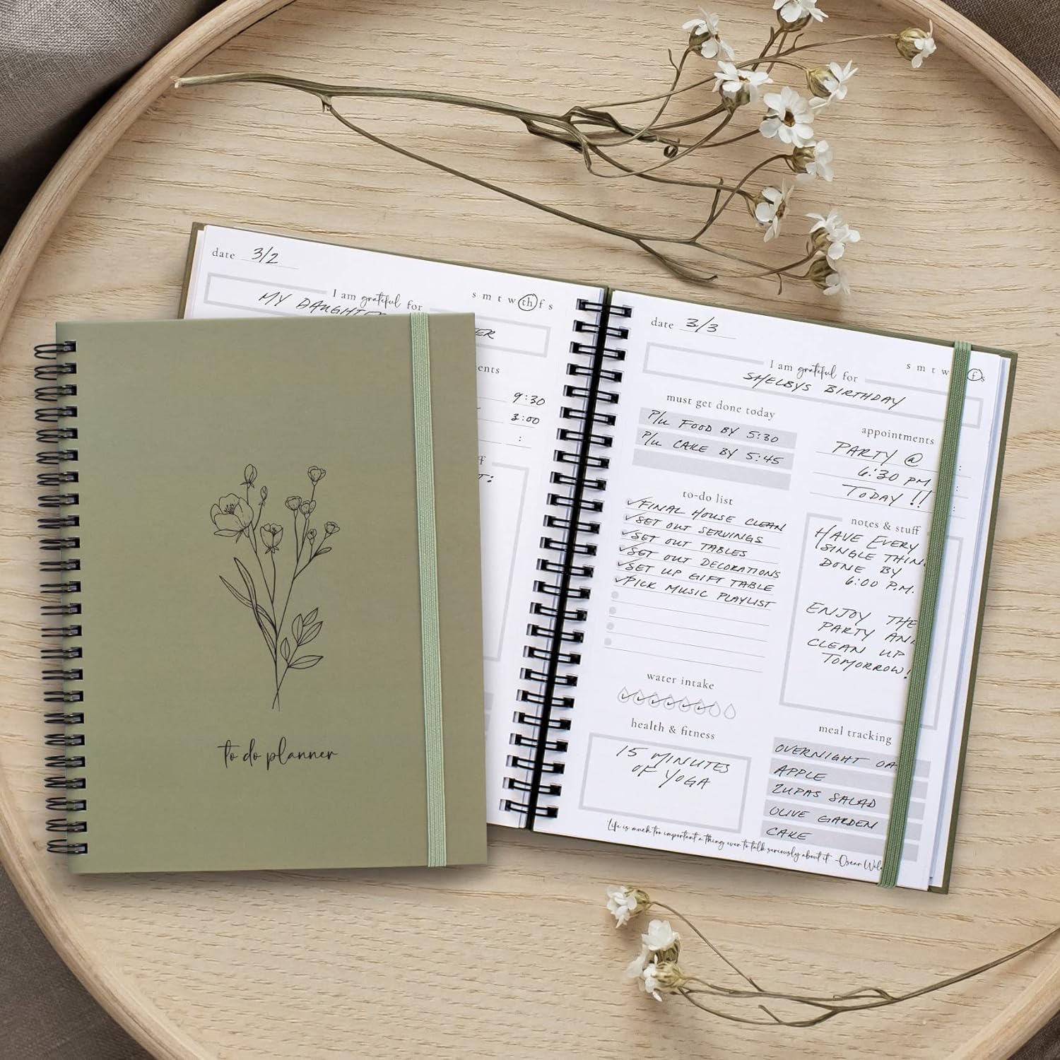 To Do List Notebook, Daily Planner, Undated Planner, Daily Task Planner