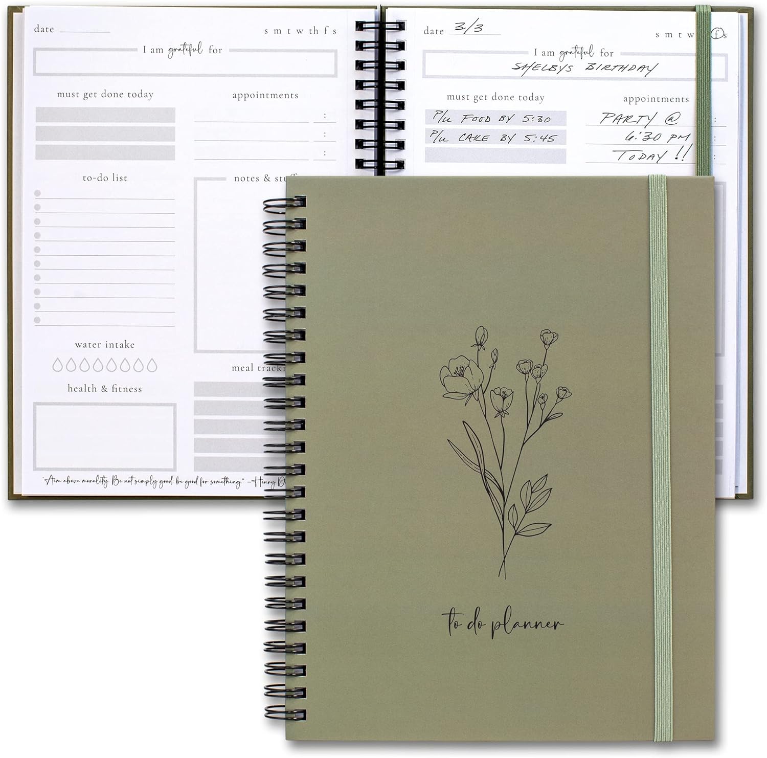 To Do List Notebook, Daily Planner, Undated Planner, Daily Task Planner