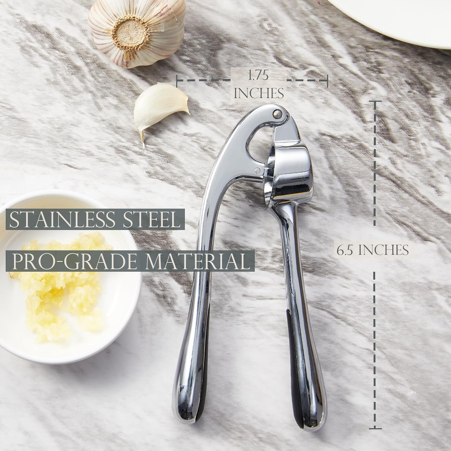 Garlic Press With Studs, Garlic Mincer, Ginger Crusher, Garlic Crusher