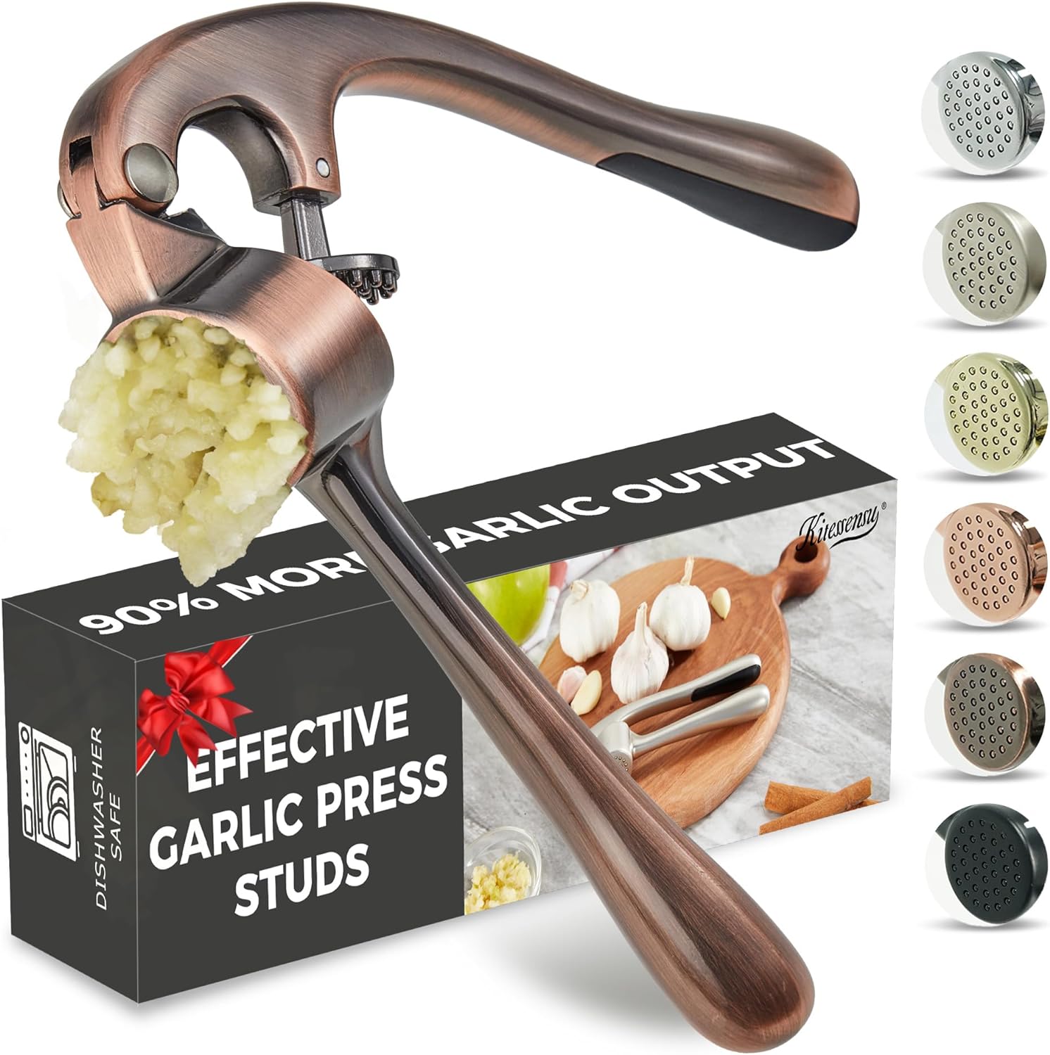 Garlic Press With Studs, Garlic Mincer, Ginger Crusher, Garlic Crusher