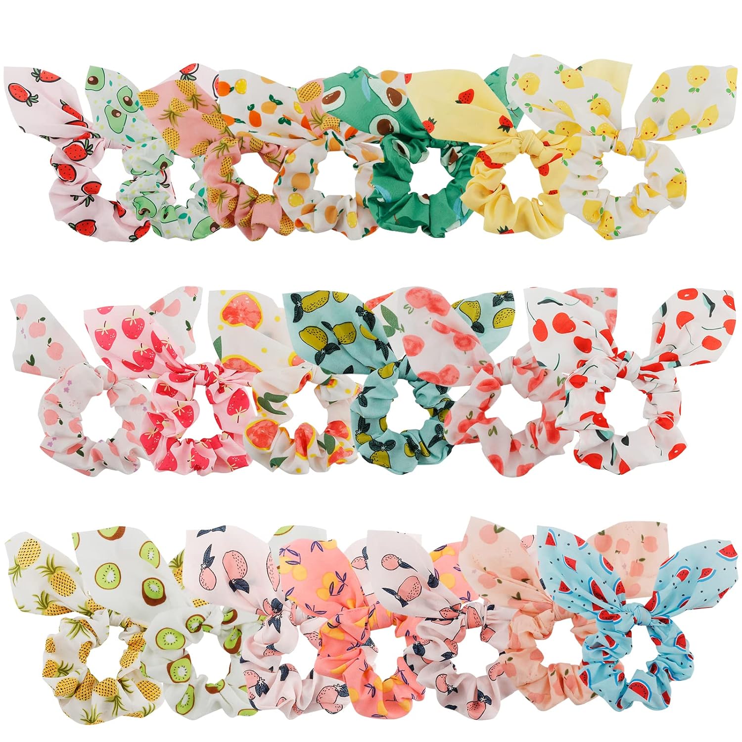 Scrunchies, Hair Ties , Scrunchies for Girls, Hair Scrunchies, Satin Scrunchies, Ponytail Scrunchies -20 Pcs