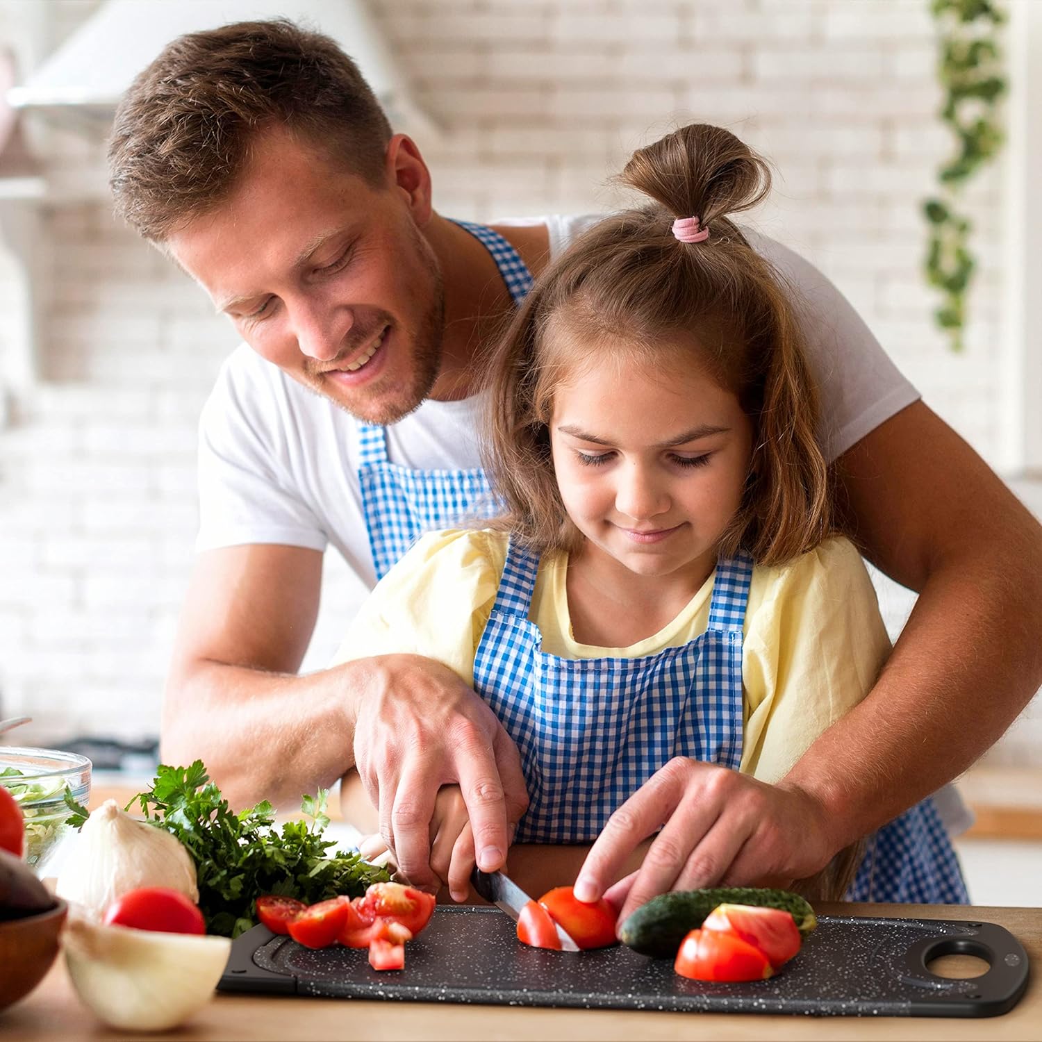 Cooking Cutting Boards, Non-Slip Rubber Chopping Board - Set of 3