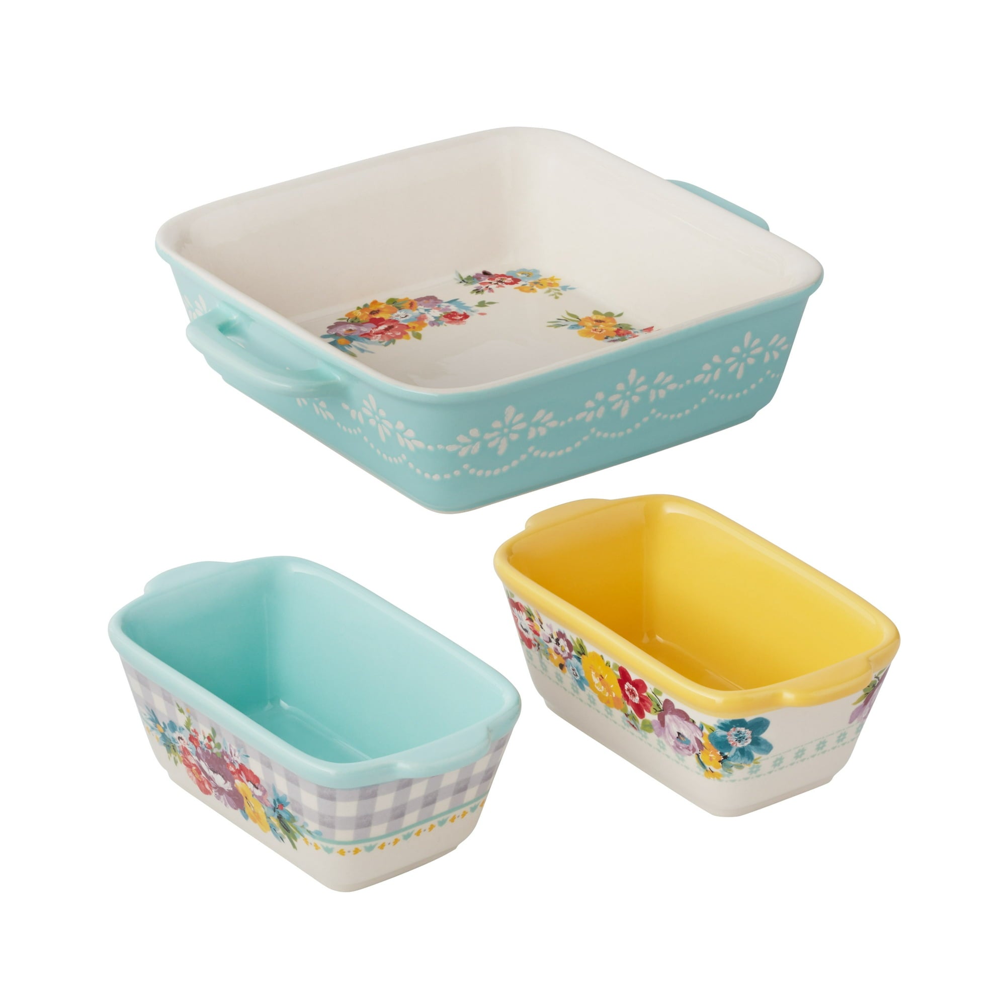 Stoneware Baking Set, Baking Dish, Baking Dish Set , Serving Dish -3Pcs